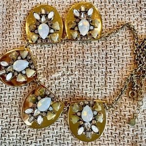 J Crew bejeweled collar necklace